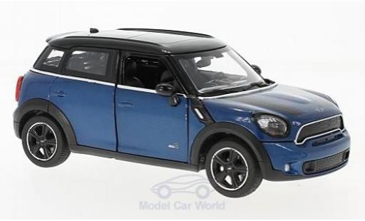 Modelauto Mini Cooper S Countryman (R60) metallic blauw 1/24 Rastar