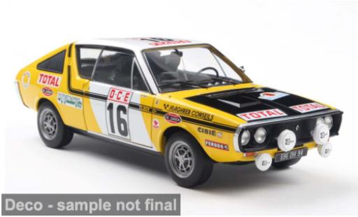 Modelauto Renault 17 Base PH.1 geel 1/18 Solido
