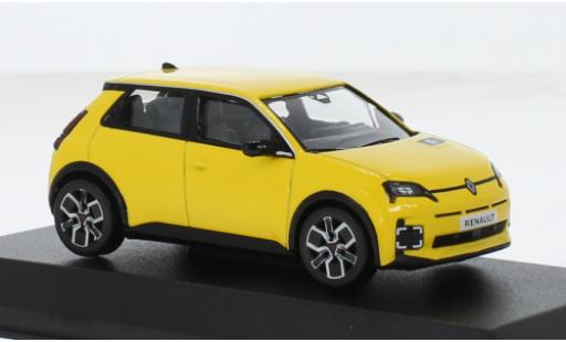 Modelauto Renault 5 Base E-Tech 100% geel 1/43 Norev