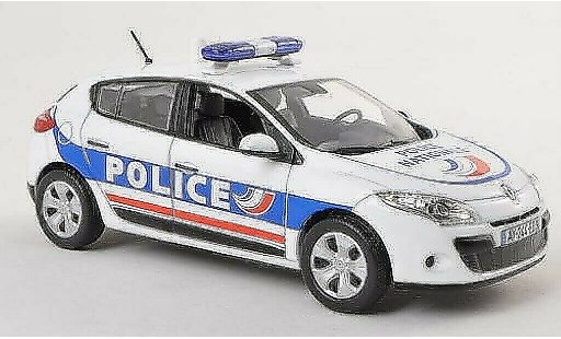 Renault Megane Base 1/43 Norev Politie Nationale Politie (F) 2010 modelauto