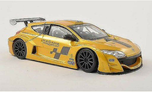 Renault Megane Trophy 1/24 Burago geel modelauto