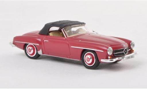 Modelauto Mercedes 190 Base SL (W121 BII) rood 1/87 Ricko