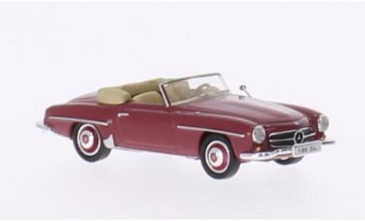 Modelauto Mercedes 190 Base SL (W121 BII) rood zonder Vitrine 1/87 Ricko