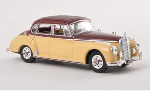 Modelauto Mercedes 300 Base c (W186) beige/bruin 1955 zonder Vitrine 1/87 Ricko