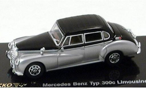 Modelauto Mercedes 300 Base c (W186) grijs/zwart 1955 1/87 Ricko