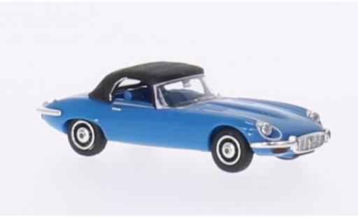 Modelauto Jaguar E-Type Roadster blauw 1/87 Ricko