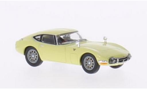 Modelauto Toyota 2000 GT Base geel RHD 1/87 Ricko