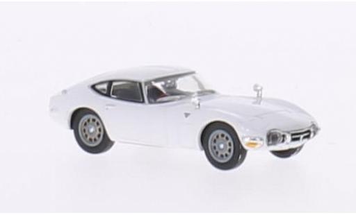 Modelauto Toyota 2000 GT Base wit RHD zonder Vitrine 1/87 Ricko