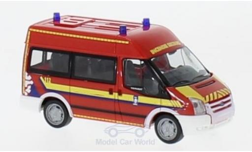 Modelauto Ford Transit Bus Verwaltung Rettungsdienst Luxemburg-CGDIS 2006 1/87 Rietze