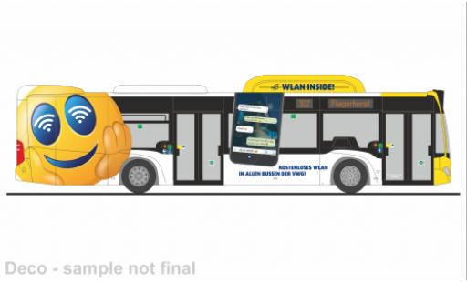 Modelauto Mercedes Citaro Base 2015 VWG Oldenburg 1/87 Rietze