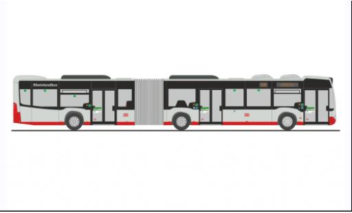 Modelauto Mercedes Citaro G DB - Rheinlandbus 2012 1/87 Rietze