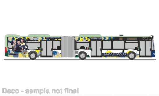Modelauto Mercedes Citaro G NVG - politie Saarland 2015 1/87 Rietze