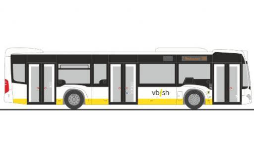 Modelauto Mercedes Citaro Base VBSH Schaffhausen (CH) 2012 1/87 Rietze
