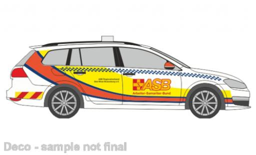 Modelauto Volkswagen Golf Variant VII First Responder ASB Boizenburg 1/87 Rietze