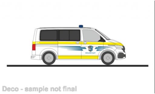 Modelauto Volkswagen T6 T6.1 .1 bus politie de canton Aargau (CH) 1/87 Rietze