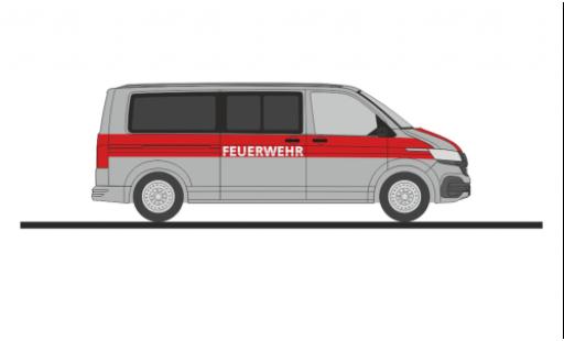 Modelauto Volkswagen T6 T6.1 .1 bus brandweer Hoyerswerda 1/87 Rietze