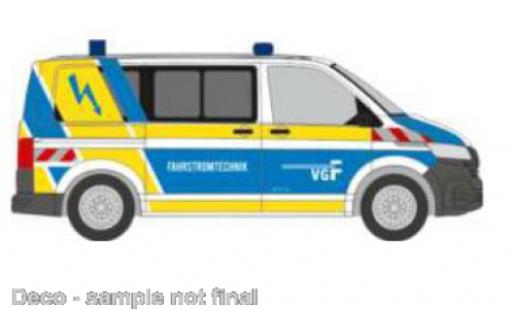 Modelauto Volkswagen T6 T6.1 .1 bus VGF Frankfurt Fahrstromtechnik 1/87 Rietze