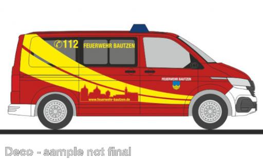 Modelauto Volkswagen T6 T6.1 .1 brandweer Bautzen 1/87 Rietze