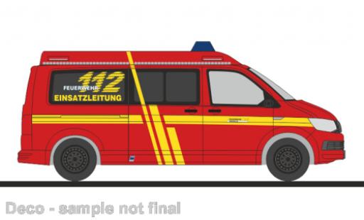 Modelauto Volkswagen T6 T6 bus brandweer Krefeld 1/87 Rietze