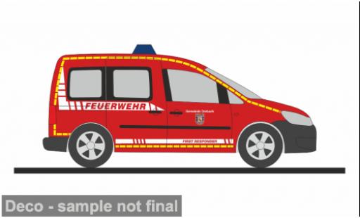 Modelauto Volkswagen Caddy Base 2011 FW Venusberg 1/87 Rietze