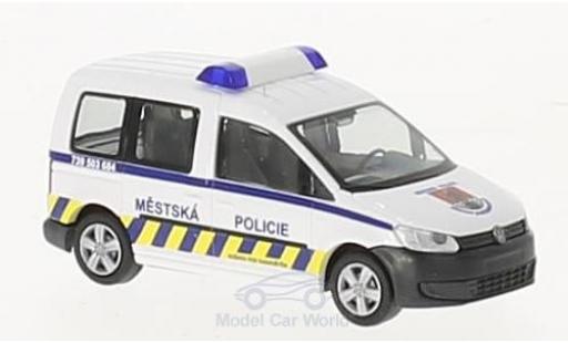 Modelauto Volkswagen Caddy Base Mestska Policie (CZ) 2011 1/87 Rietze