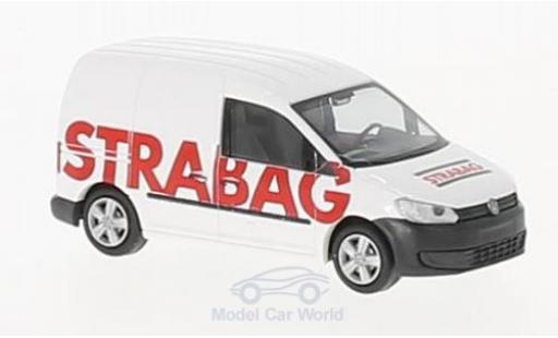 Modelauto Volkswagen Caddy Base STRABAG 2011 1/87 Rietze