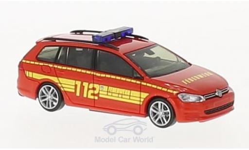 Modelauto Volkswagen Golf Variant 7 Brandweer Bad Soden a. Taunus 1/87 Rietze