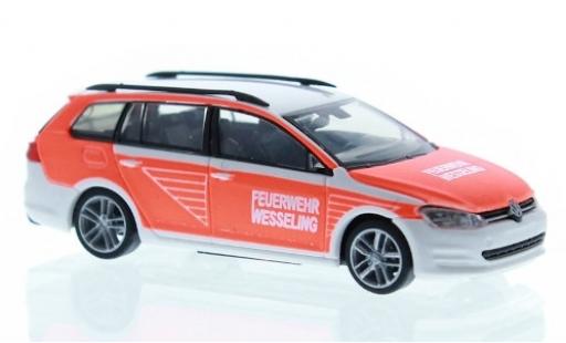 Modelauto Volkswagen Golf Variant 7 Brandweer Wesseling 1/87 Rietze