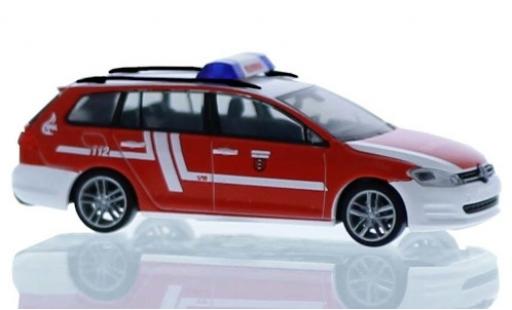Modelauto Volkswagen Golf Variant VII Brandweer Fellbach 1/87 Rietze