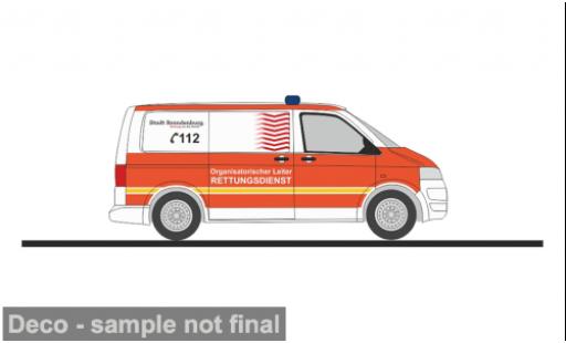 Modelauto Volkswagen T5 T5 GP 2010 Rettungsdienst Brandenburg 1/87 Rietze