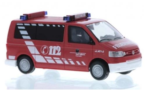 Modelauto Volkswagen T5 Base Bus Brandweer Heilbronn 1/87 Rietze