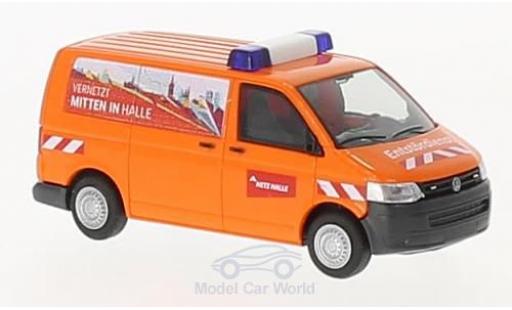 Modelauto Volkswagen T5 Base Entst&Atilde;&para;rungsdienst Gas - Netz Halle 1/87 Rietze