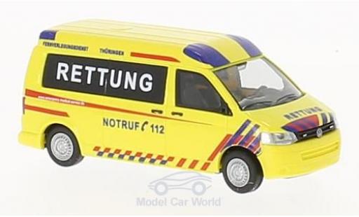 Modelauto Volkswagen T5 T5 GP Emergency Medical Service Th&Atilde;&frac14;ringen 2010 1/87 Rietze