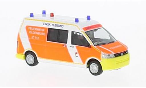 Modelauto Volkswagen T5 T5 GP Brandweer Oldenburg 2010 1/87 Rietze