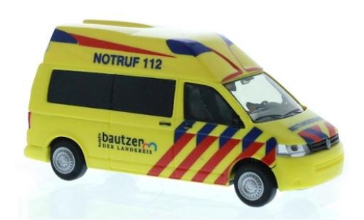 Modelauto Volkswagen T5 Base Hornis Silver Rettungsdienst Radeberg 1/87 Rietze