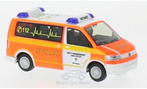 Modelauto Volkswagen T5 T5 GP Notarzt Rettungsdienst H&Atilde;&para;xter 2010 1/87 Rietze