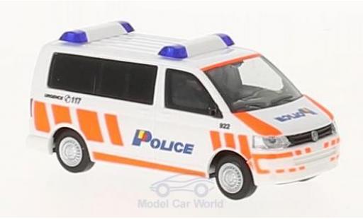 Modelauto Volkswagen T5 T5 GP Politie Geneve (CH) 2010 1/87 Rietze