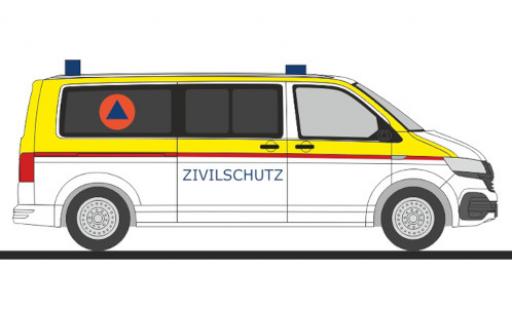 Modelauto Volkswagen T6 T6.1 .1 Bus BA f&Atilde;&frac14;r Bev&Atilde;&para;lkerungs- en Katastrophenschutz 1/87 Rietze