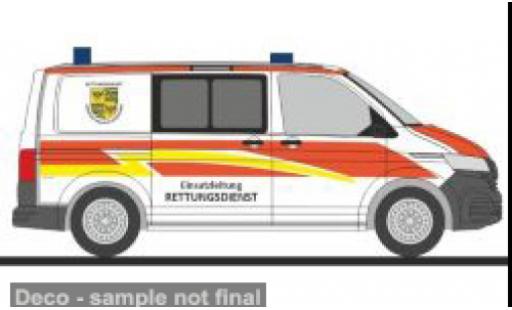 Modelauto Volkswagen T6 T6.1 .1 Einsatzleitung Rettungsdienst Saalfeld - Rudolstadt 1/87 Rietze