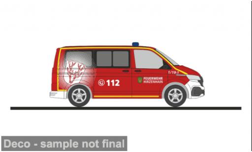 Modelauto Volkswagen T6 T6.1 .1 Brandweer Hirzenhain 1/87 Rietze