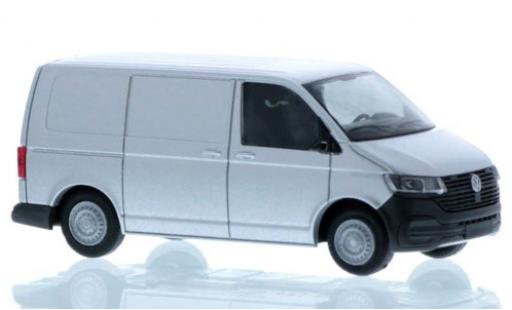 Modelauto Volkswagen T6 T6.1 .1 bestelwagen grijs court- empattement 1/87 Rietze
