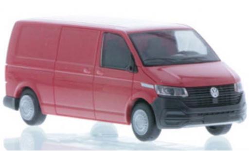 Modelauto Volkswagen T6 T6.1 .1 LR bestelwagen FD rood 1/87 Rietze
