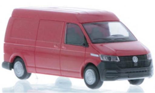 Modelauto Volkswagen T6 T6.1 .1 LR bestelwagen MD rood 1/87 Rietze