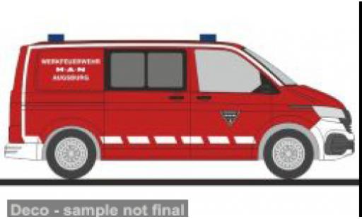 Modelauto Volkswagen T6 T6.1 .1 Werkbrandweer MAN Augsburg 1/87 Rietze