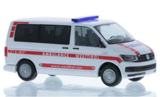 Modelauto Volkswagen T6 T6 Ambulance Westtirol court- empattement 1/87 Rietze