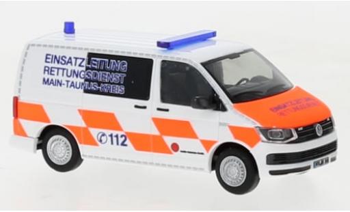 Modelauto Volkswagen T6 T6 Einsatzleitung Rettungsdienst MTK 1/87 Rietze