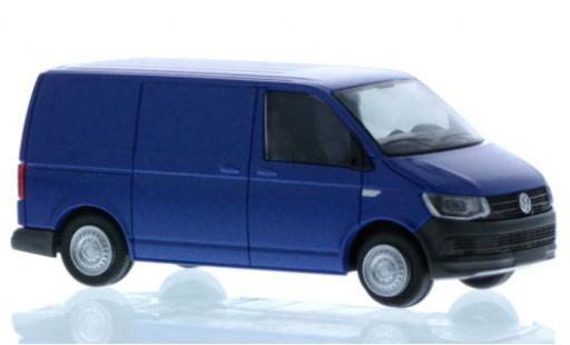 Modelauto Volkswagen T6 T6 bestelwagen blauw court- empattement 1/87 Rietze