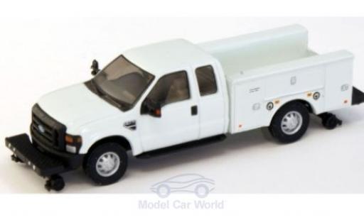 Modelauto Ford F-350 XLT Super Cab Hi Rail Utility Truck wit 2008 1/87 River Point