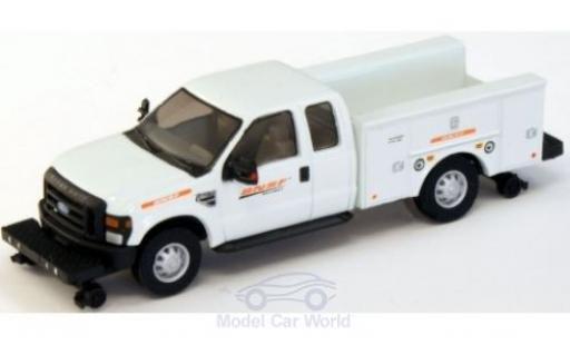 Modelauto Ford F-350 XLT Super Cab Utility Hi-Rail Truck BNSF 2008 1/87 River Point