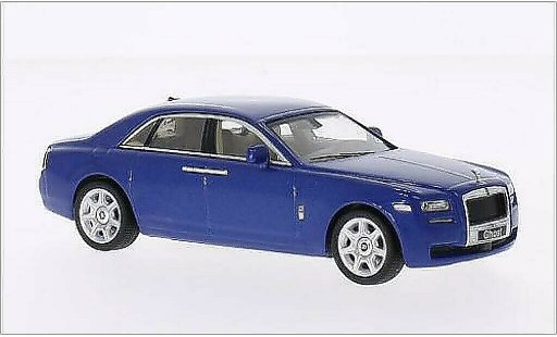 Rolls Royce Ghost Base 1/43 WhiteBox metallic blauw 2009 modelauto